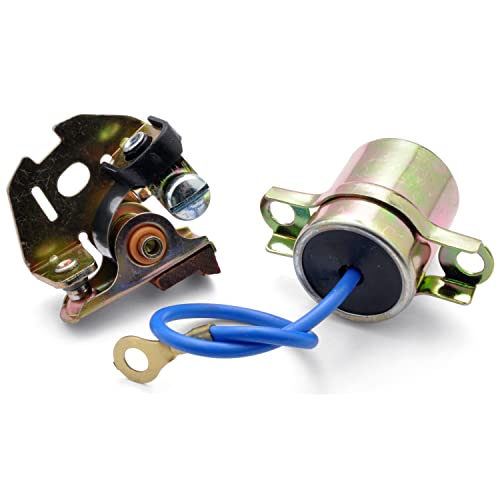 Easyboost Unterbrecher mit Kondensator für Zündung MBK Motobécane 51 41 40 88 89 AV7 Cady Platinierte Schrauben Mobylette Mob von Easyboost