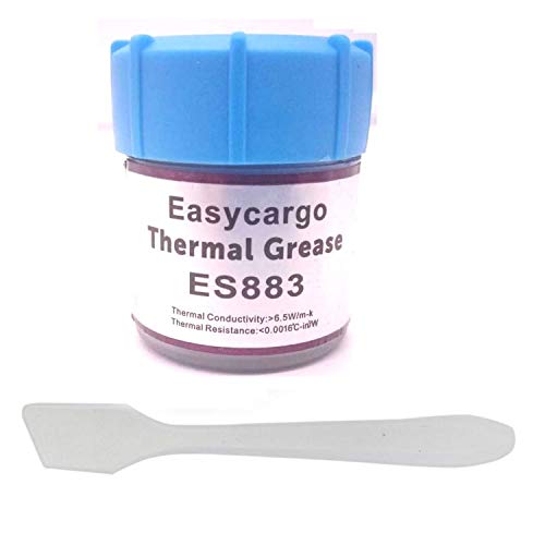Easycargo 20gr 6,5W/m-k Wärmeleitpaste auf Nano-Compound-Basis, Hochleistungsfett, Kühlkörperpaste, Wärmeleitpaste für alle Kühler, thermisches Schnittstellenmaterial CPU GPU von Easycargo