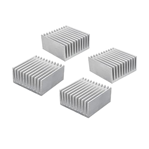 Easycargo 4 Stück 40mm Kühlkörper 40mmx40mmx20mm, silberfarbenes Aluminium-Kühlkörper-Set, Kühlkörper für 3D-Drucker Schrittmotor NEMA 17, TEC1-12706 Peltier Thermoelektrisches Kühler-Modul 40x40x20mm Easycargo 4 Stück 40mm Kühlkörper 40mmx40mmx20mm, silberfarbenes Aluminium-Kühlkörper-Set, Kühlkörper für 3D-Drucker Schrittmotor NEMA 17, TEC1-12706 Peltier Thermoelektrisches Kühler-Modul 40x40x20mm von Easycargo