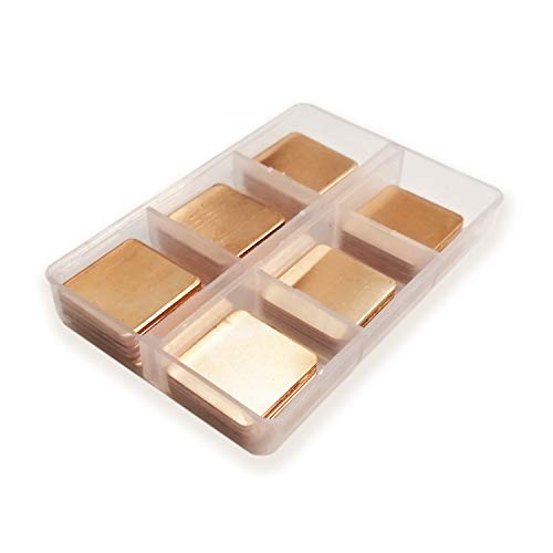 Easycargo 40pcs 6 Größen 20mm Copper Pad Shim Thermal Kit, Kühler Copper Pad Kühlkörper zur Kühlung CPU GPU VGA RAM SSD NVMe M.2 PS5 Easycargo 40pcs 6 Größen 20mm Copper Pad Shim Thermal Kit, Kühler Copper Pad Kühlkörper zur Kühlung CPU GPU VGA RAM SSD NVMe M.2 PS5 von Easycargo