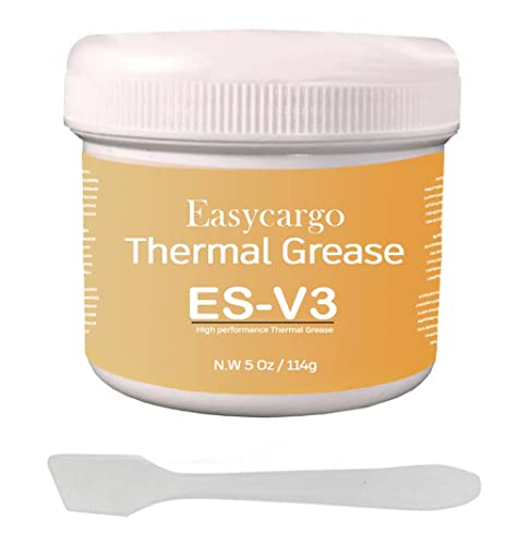 Easycargo Gold Wärmeleitpaste Kit, Hochleistungs-Wärmeleitfett, Kühlkörper Wärmeleitpaste für Kühlkörper, Schnittstelle, Prozessor, CPU, GPU, VGA, LED-Transistoren (114 g) (114 g) von Easycargo