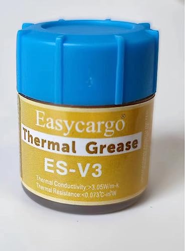 Easycargo Gold Wärmeleitpaste Kit, Hochleistungs-Wärmeleitfett, Kühlkörper Wärmeleitpaste für Kühlkörper Schnittstelle Prozessor CPU GPU VGA LED Transistoren (20 Gramm) von Easycargo