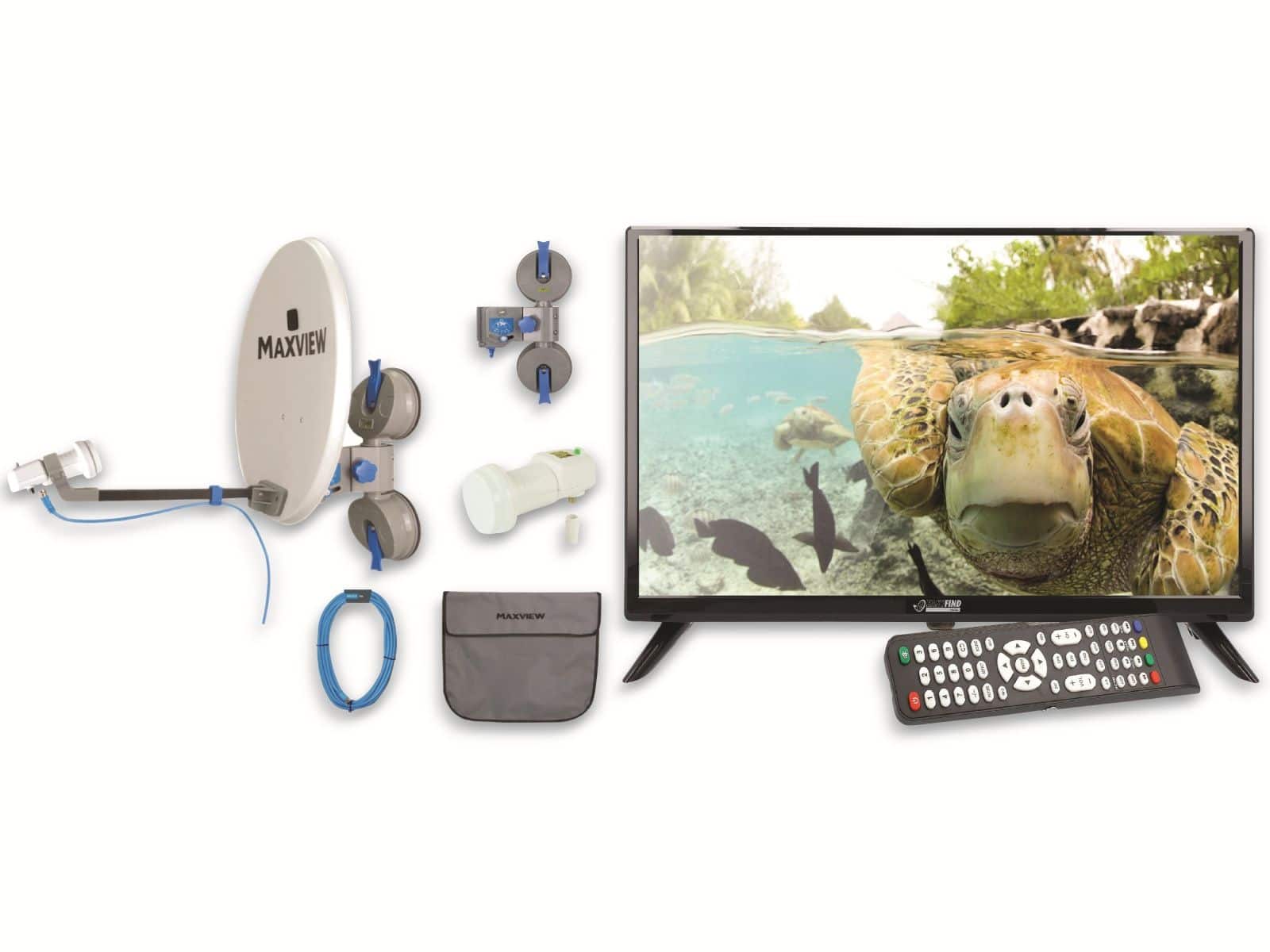 EASYFIND TV Camping Set Remora Pro Maxview, LED-TV 48 cm (19") von Easyfind