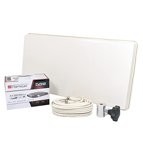 EasyFind Traveller Kit II inkl. Full HD Receiver + Dreibein Adapter (12V Full HD Receiver, 10m Koax-Kabel, Flachantenne, eingebautes Messgerät, EasyFind2 Technology, 1 Teilnehmer) von easyfind
