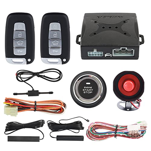 Easyguard Autoalarm-System, schlüsselloser Zugang, PKE-Fernbedienung, Motorstart/-Stop-Taste, automatisches Sperren oder Entsperren der Autotür, passend für die meisten dc12v Autos Easyguard Autoalarm-System, schlüsselloser Zugang, PKE-Fernbedienung, Motorstart/-Stop-Taste, automatisches Sperren oder Entsperren der Autotür, passend für die meisten dc12v Autos von Easyguard