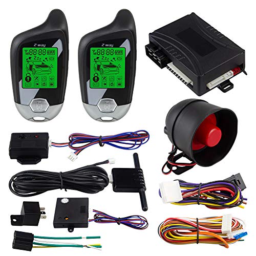 EASYGUARD EC202 2-Wege-Auto-Alarmsystem mit LCD-Pager-Display, Motorstart und Mikrowellensensor, DC12 V EASYGUARD EC202 2-Wege-Auto-Alarmsystem mit LCD-Pager-Display, Motorstart und Mikrowellensensor, DC12 V von Easyguard