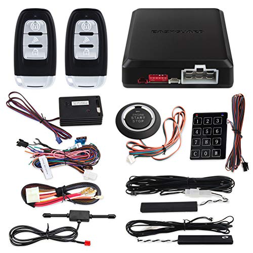 Smart Entritt PKE Passiv Schlüsselloser Zugang Auto Alarm System Fernbedienung Motor Start Starter Druck Start Knopf & Touch Passwort entritt Schlüssellos Go System von Easyguard