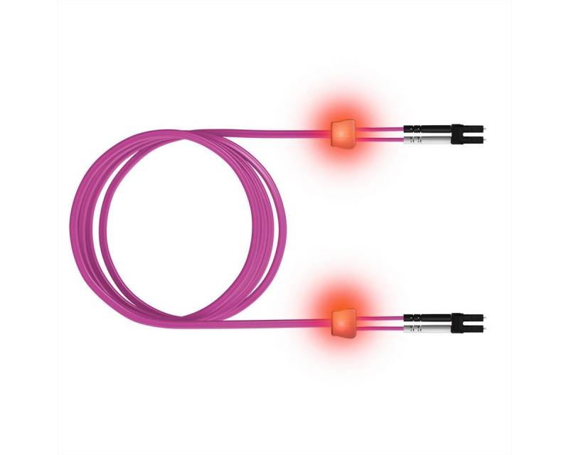 Easylan LWL-LED-Patchkabel duplex 50/125µm OM4, LC/SC Glasfaserkabel, (300.0 cm) von Easylan