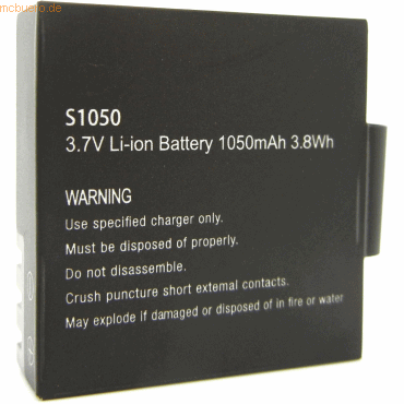 Easypix Akku für Easypix GoXtreme BlackHawk+ Li-Ion 3,7 Volt 1050 mAh von Easypix