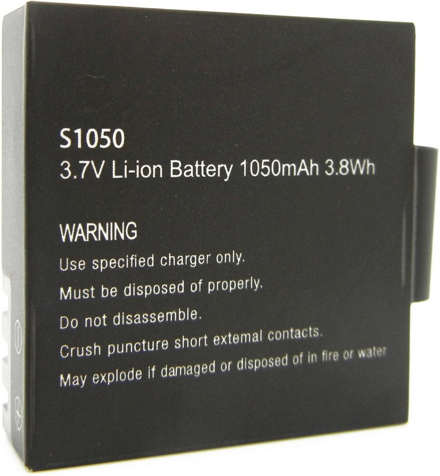 Easypix Akku für Easypix GoXtreme BlackHawk Li-Ion 3,7 Volt 1050 mAh schwarz Kamera-Akku 1050 mAh (3.7 V) von Easypix