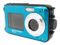 Easypix GoXtreme Reef - Digitalkamera - kompakt - 8.0 MP / 24.0 MP (interpoleret) - 1080p - undervands op til 3 m - blå von Easypix