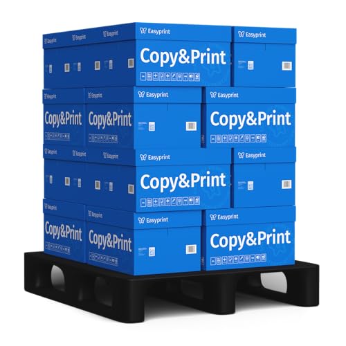 NEU! Easyprint Druckerpapier Kopierpapier 500-150000 Blatt A4 Premium Hochweiß CIE 160 Testsieger PEFC Umweltzertifikat (100.000 Blatt - Palette) von Easyprint