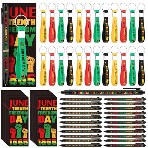 48 Sets schwarze Geschichte Monat Geschenke Bulk Black History Month Kugelschreiber Silikon Schlüsselanhänger für Freedom Day Patriotische Party Events Festival Feier Party Favors 48 Sets schwarze Geschichte Monat Geschenke Bulk Black History Month Kugelschreiber Silikon Schlüsselanhänger für Freedom Day Patriotische Party Events Festival Feier Party Favors von Easywiny