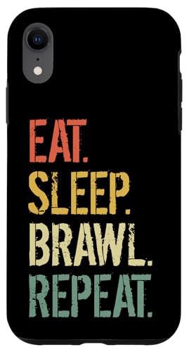 Eat Sleep Brawl Repeat Stars Lustiges Videospiel Hülle für iPhone XR Eat Sleep Brawl Repeat Stars Lustiges Videospiel Hülle für iPhone XR von Eat Sleep Brawl Repeat Gamer Gifts
