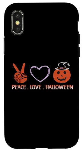 Frieden, Liebe, Halloween-Geist, gruseliger Nekromant Hülle für iPhone X/XS von EatSleepFind