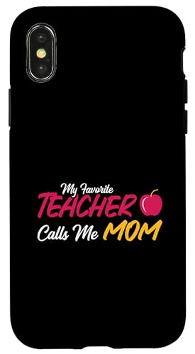 Mein Lieblingslehrer nennt mich Mama Cute Apple Hülle für iPhone X/XS von EatSleepFind