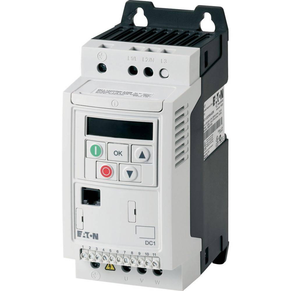 EATON DC1-342D2FN-A20CE1 185743 Frequenzumrich. 3/3ph 400V 2,2A 0,75kW EATON DC1-342D2FN-A20CE1 185743 Frequenzumrich. 3/3ph 400V 2,2A 0,75kW von Eaton Electric GmbH