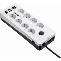 EATON Protection Box 8 Tel@ USB DIN Steckdosenleiste weiß von Eaton