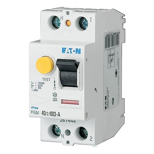 EATON 267444 PFGM-40/2/003 – UNTERENTIELLER SCHALTER – Weiß – schwarz – 2-polig / 40 A / 30 MA – Typ A – Schraubanschluss EATON 267444 PFGM-40/2/003 – UNTERENTIELLER SCHALTER – Weiß – schwarz – 2-polig / 40 A / 30 MA – Typ A – Schraubanschluss von Eaton