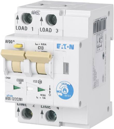 Eaton 187180 Brandschutzschalter 2polig 13A 0.03A 230 V/AC 1St. Eaton 187180 Brandschutzschalter 2polig 13A 0.03A 230 V/AC 1St. von Eaton