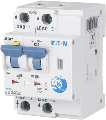 Eaton 187219 Brandschutzschalter 2polig 20A 0.03A 230 V/AC 1St. Eaton 187219 Brandschutzschalter 2polig 20A 0.03A 230 V/AC 1St. von Eaton
