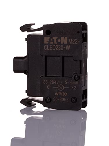 Eaton 216575 Leuchtelement, LED, weiß, Frontbefestigung, 85-264 V AC, Federzuganschluss,Rot Eaton 216575 Leuchtelement, LED, weiß, Frontbefestigung, 85-264 V AC, Federzuganschluss,Rot von Eaton