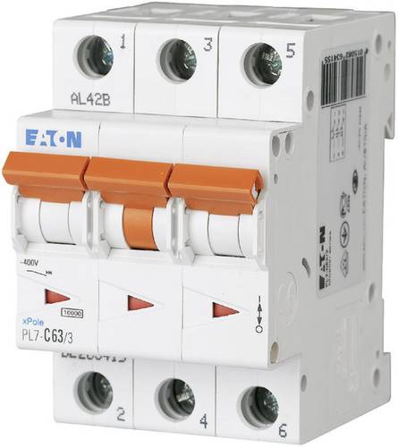 Eaton 236432 PXL-C63/3 Leitungsschutzschalter 3polig 63A 400 V/AC Eaton 236432 PXL-C63/3 Leitungsschutzschalter 3polig 63A 400 V/AC von Eaton