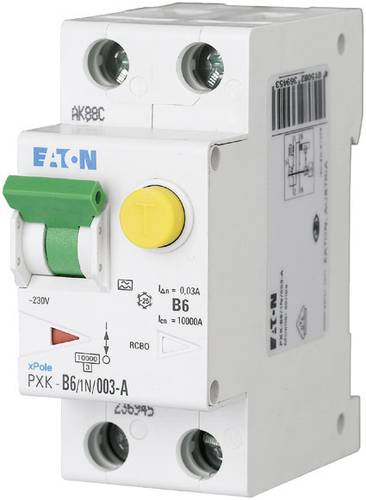 Eaton 236945 FI-Schutzschalter/Leitungsschutzschalter 2polig 6A 0.03A 240 V/AC von Eaton