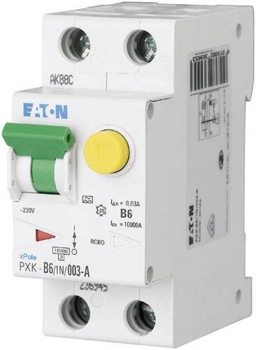 Eaton 236961 FI-Schutzschalter/Leitungsschutzschalter 2polig 6A 0.03A 240 V/AC von Eaton
