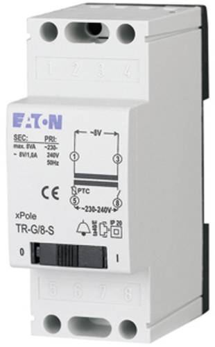 Eaton 272483 Klingel-Transformator 4 V/AC, 8 V/AC, 12 V/AC 2A von Eaton