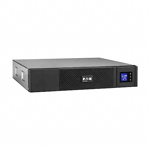 Eaton 5SC 1000 IEC USV Rack 2U - Line-interactive Unterbrechungsfreie Stromversorgung - 5SC1000IR - 1000VA (8 Ausgänge IEC-C13 10A, Shutdown-Software, AVR Spannungsregler, inkl. USB-Kabel) - Schwarz von Eaton