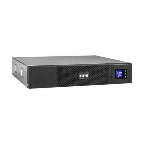 Eaton 5SC 1500 IEC USV Rack 2U - Line-interactive Unterbrechungsfreie Stromversorgung - 5SC1500IR - 1500VA (8 Ausgänge IEC-C13 10A, Shutdown-Software, AVR Spannungsregler, inkl. USB-Kabel) - Schwarz von Eaton