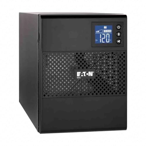 Eaton 5SC 1500 IEC USV Tower - Line-interactive Unterbrechungsfreie Stromversorgung - 5SC1500i - 1500VA (8 Ausgänge IEC-C13 10A, Shutdown-Software, AVR Spannungsregler, inkl. USB-Kabel) - Schwarz von Eaton
