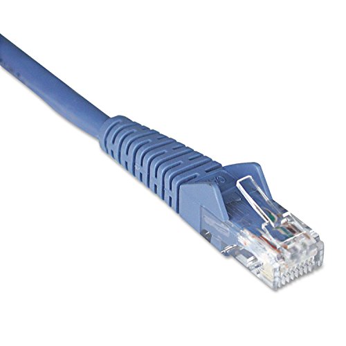 Eaton Cat6 Gigabit Snagless Molded UTP Patch Ethernet-Kabel, RJ45 Stecker-auf-Stecker-Kabel, blau, 7 Fuß / 2,1 Meter (N201-007-BL) von Eaton