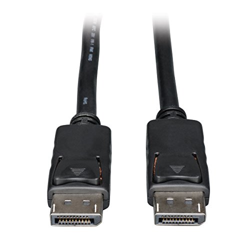 Eaton DisplayPort-Kabel mit Verriegelungen, DP-auf-DP, Stecker-auf-Stecker-Stecker, 4K @ 60Hz-Qualität, Schwarz, 3 Fuß / 0,9 Meter (P580-003) von Eaton
