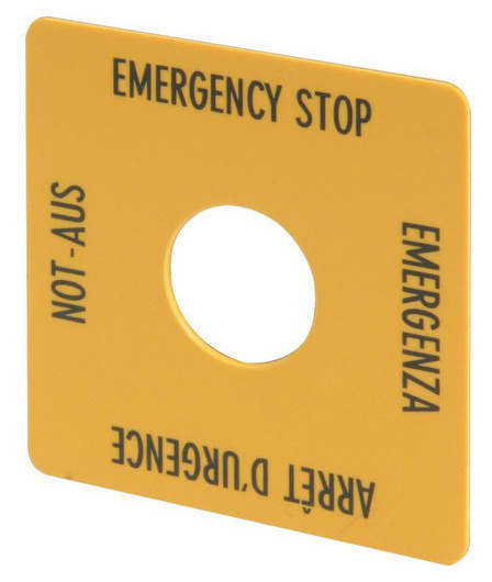 Eaton M22-XYK1 NOT-AUS-SCHILD von Eaton