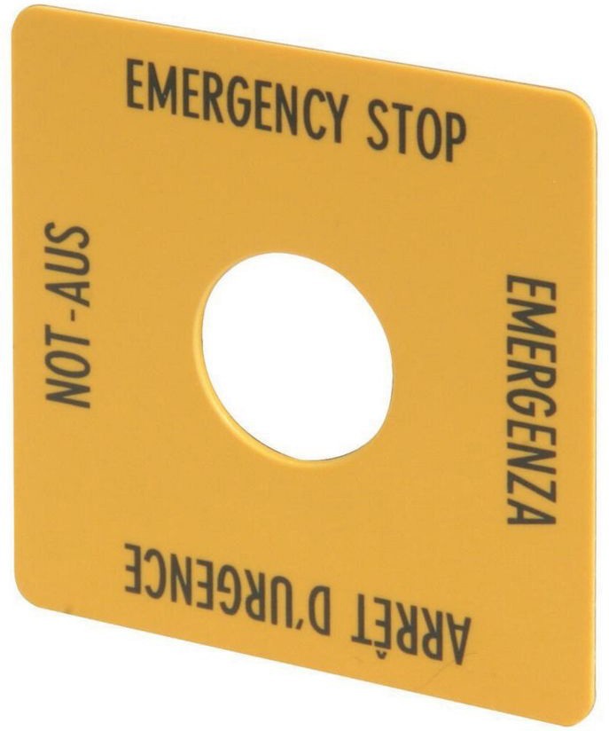 Eaton NOT-AUS-Schild M22-XYK1 216484 Eaton NOT-AUS-Schild M22-XYK1 216484 von Eaton