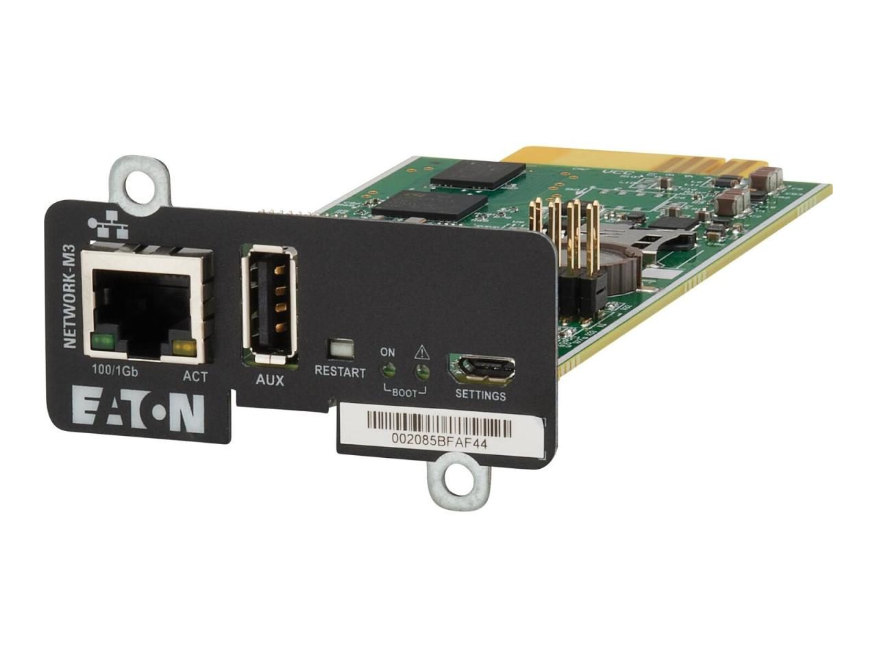 Eaton Netzwerkkarte M3 1GB/s Mini-Slot für Single Phase USV Eaton Netzwerkkarte M3 1GB/s Mini-Slot für Single Phase USV von Eaton