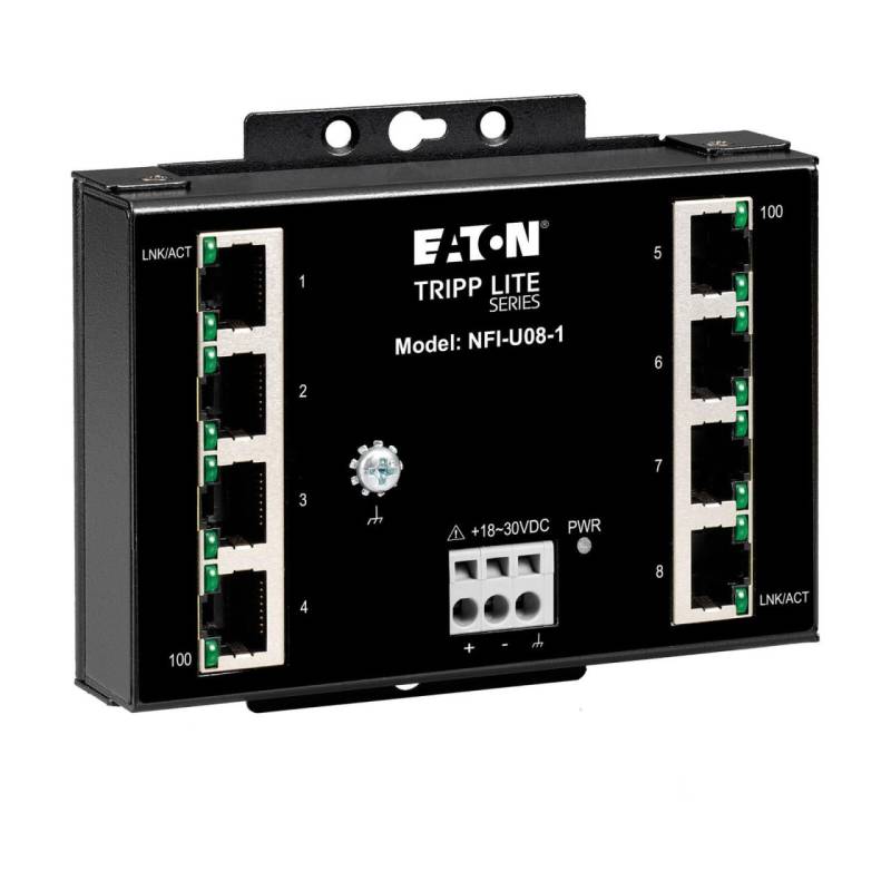 Eaton Tripp Lite Series 8-Port Unmanaged Fast Industrial Ethernet Switch von Eaton