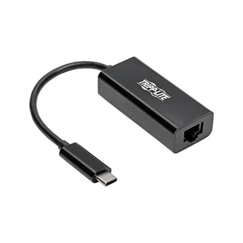 Eaton USB-C auf Gigabit Ethernet Adapter, USB Typ C auf Gbe, Thunderbolt 3 kompatibel, 10/100/1000 Megabit pro Sekunde, Plug-and-Play Keine Treiber erforderlich (U436-06N-GB) von Tripp Lite
