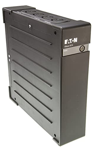 Eaton USV Ellipse ECO 1600 USB IEC - Off-line Unterbrechungsfreie Stromversorgung (USV) - 1600VA Leistung - EL1600USBIEC - USV mit USB-Schnittstelle (inkl. Kabel) - Schwarz von Eaton