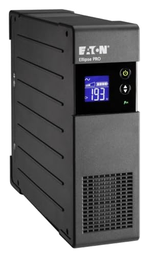 Eaton USV Ellipse PRO 650 IEC - Line Interactive USV - ELP650IEC - 650VA - (4 IEC Ausgänge) - Spannungsregelung (AVR) - USV mit Display und USB-Schnittstelle (inkl. USB-Kabel) von Eaton