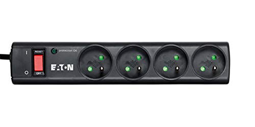 Steckdosenleiste/Überspannungsschutz – Eaton Protection Strip 4 FR – PS4F – 4 Steckdosen FR – Schwarz Steckdosenleiste/Überspannungsschutz – Eaton Protection Strip 4 FR – PS4F – 4 Steckdosen FR – Schwarz von EATON