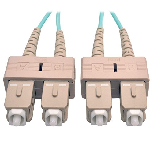 Tripp Lite N806-10M 10 GB Multimode Duplex 50/125 LSZH Aqua Fiber Patchkabel SC/SC - 10 m von Eaton
