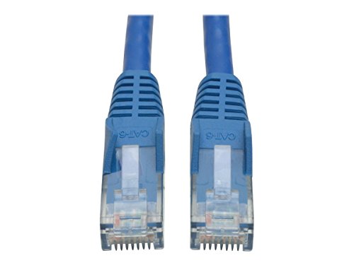 Eaton 50 Pack Cat6 Gigabit Snagless Molded UTP Patch Cable, RJ45 Male-to-Male Cable, Blue, 3 feet / 0.91 m (N201-003-BL50BP) von Eaton