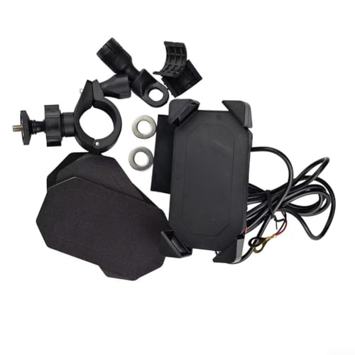 Eawfgtuw Handyhalterung für Motorräder, automatische Verriegelung und einfache Einhandbedienung, drehbare Motorrad-Handyhalterung mit Touchscreen-Sonnenblende, Anti-Shake-Funktion Eawfgtuw Handyhalterung für Motorräder, automatische Verriegelung und einfache Einhandbedienung, drehbare Motorrad-Handyhalterung mit Touchscreen-Sonnenblende, Anti-Shake-Funktion von Eawfgtuw