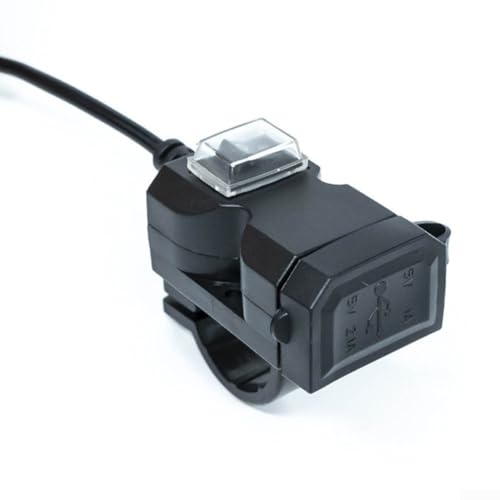 Eawfgtuw Wasserdicht Staubdicht Motorrad Handy Ladegerät Power Socket Adapter mit Standard USB Ausgang Schnittstelle Kompatibel mit Handys von Eawfgtuw