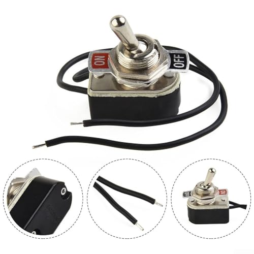 Long Lasting Rocker Toggle Switch, 6 Fuß, SPST, 6A125V, vorverdrahtet mit Drahtschalter von Eawfgtuw