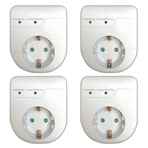 4er Set Überspannungsschutz Blitzschutz Überspannungsschutzadapter Geräteschutz Zwischenstecker Steckdosenadapter Kindersicherung White 4er Set Überspannungsschutz Blitzschutz Überspannungsschutzadapter Geräteschutz Zwischenstecker Steckdosenadapter Kindersicherung White von Eaxus
