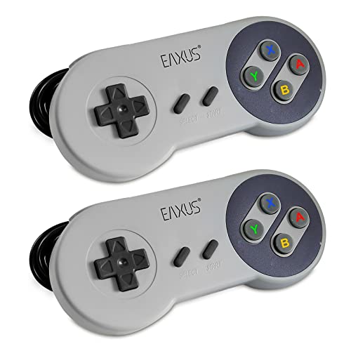 Eaxus® 2x USB Controller für Raspberry Pi/RetroPi PC und Android. Retro Gamepad/Joystick mit 1,4 Meter Kabel. von Eaxus